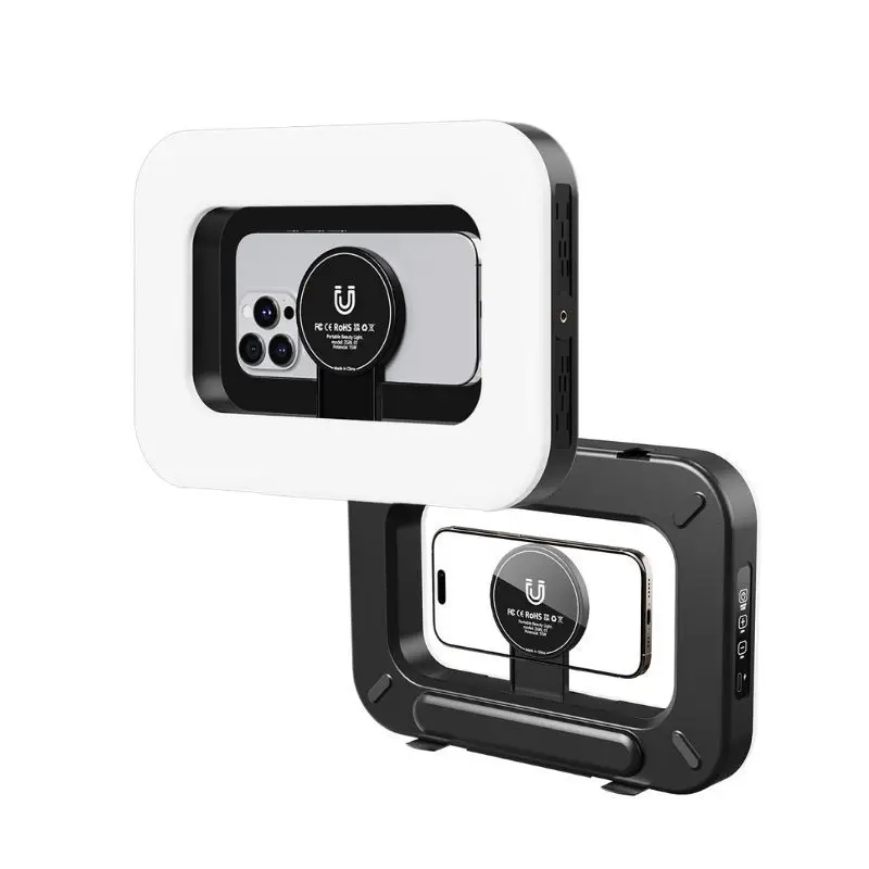 

Магнитный ручной кольцевой заполняющий светильник, перезаряжаемый для телефона, прямая трансляция, фотография, профессиональный светильник, кольцевая клетка, освещение для селфи