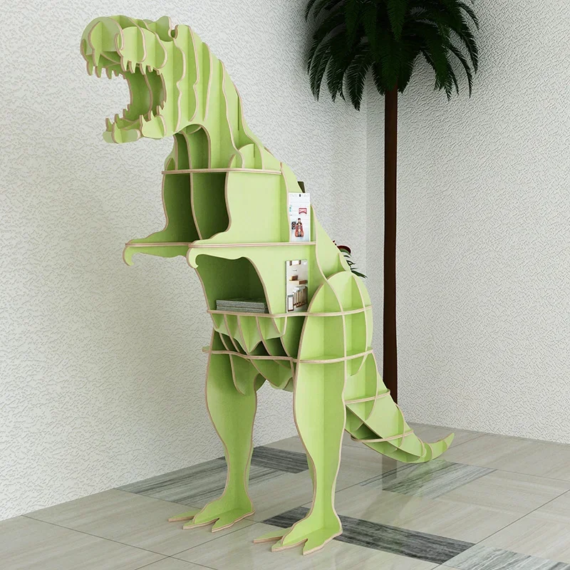 New Large Creative Shop Window Floor Ornaments Animal Modeling Decorative Display Rack Simple Kindergarten Bookshelf Shelving