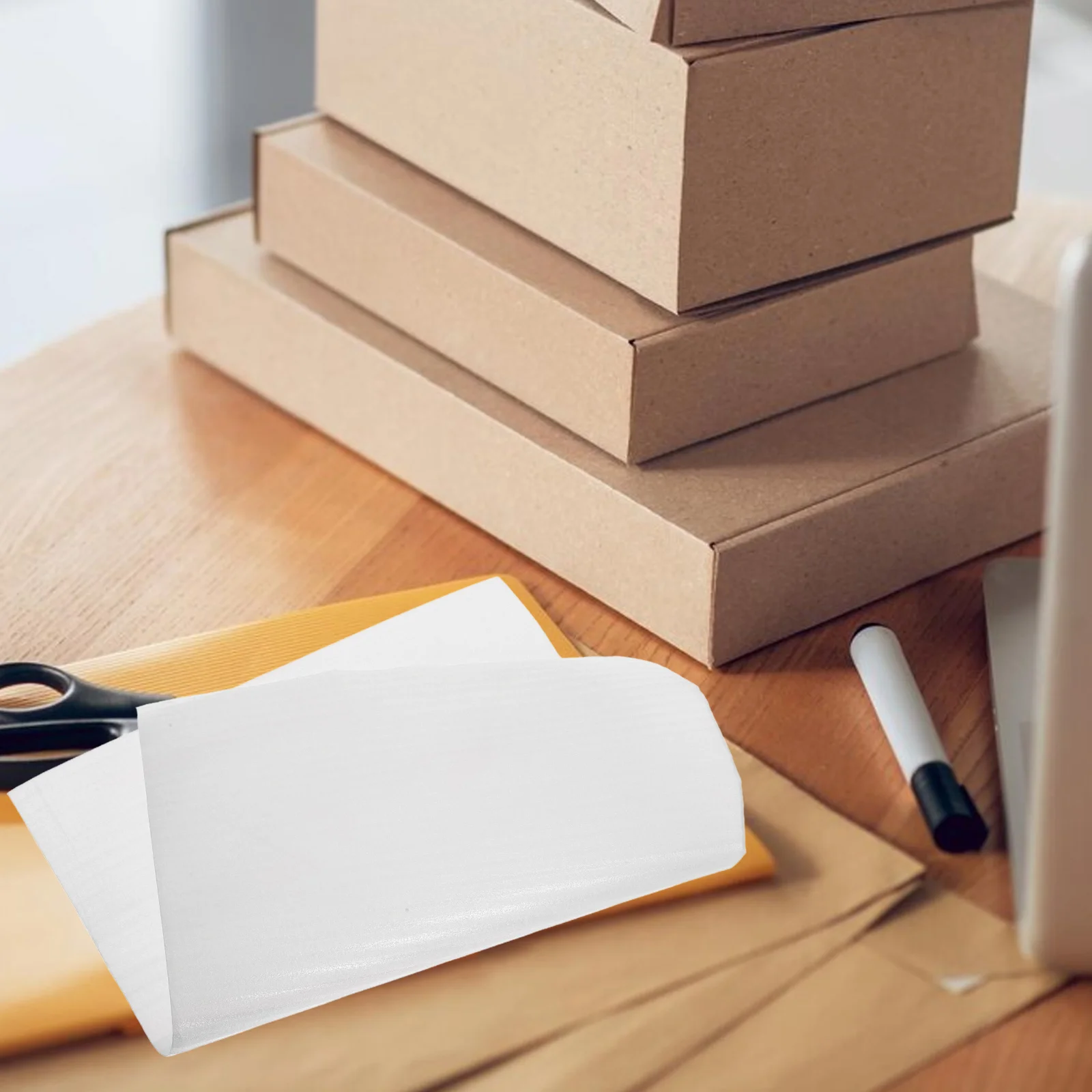 

100pcs Shockproof Bubble Packaging Bag White Pearl Cotton Foam Mailing Bags For Dishes Moving Wraps Cushioning Pouches