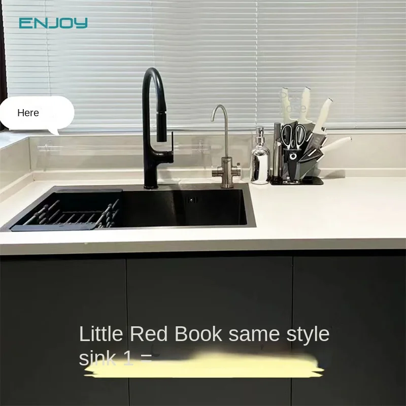 

Sink Large Single Sink 304 Stainless Steel Drop-in Sink Kitchen Vegetable Basin Scullery