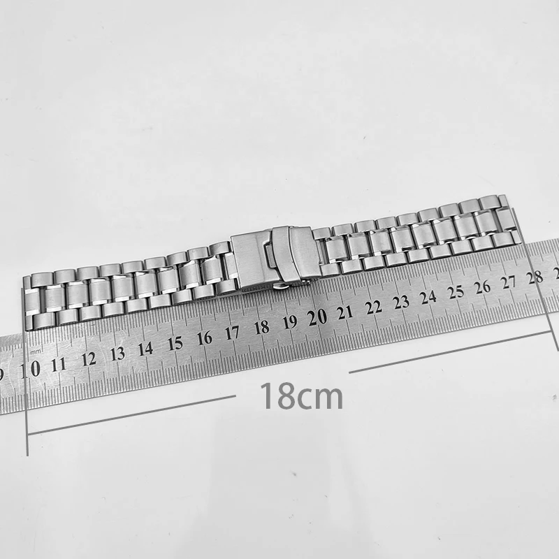 High Grade 5 Rows Engineer Cast Metal Watch Band Stainless Steel Bracelet Straps Replacement Screws Link 18mm/20mm/22mm/24mm