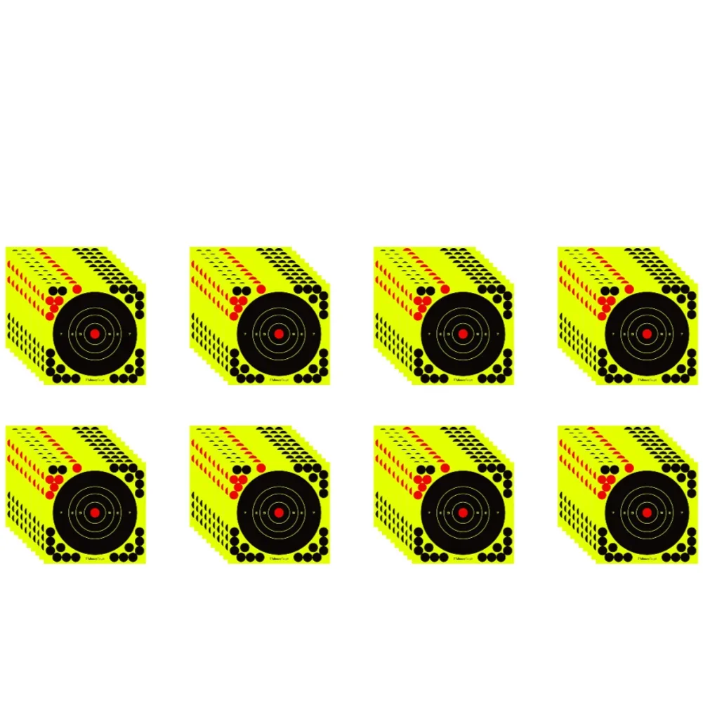 100-10PCS 8-inch Splatter Doel Hoge Zichtbaarheid Lijm Schieten Doel Stickers Reactieve Jacht Schieten Training Papier