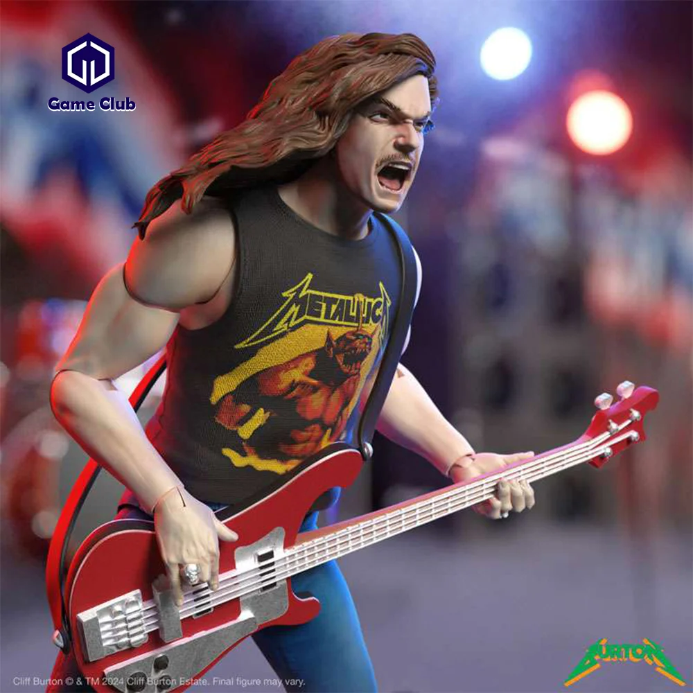 Figuras de acción de SUPER7, escala 1/12, soldado masculino, banda de Rock, reproductor de guitarra, acantilado Burton, 2 estrellas onduladas, conjunto completo, modelo de 6 pulgadas