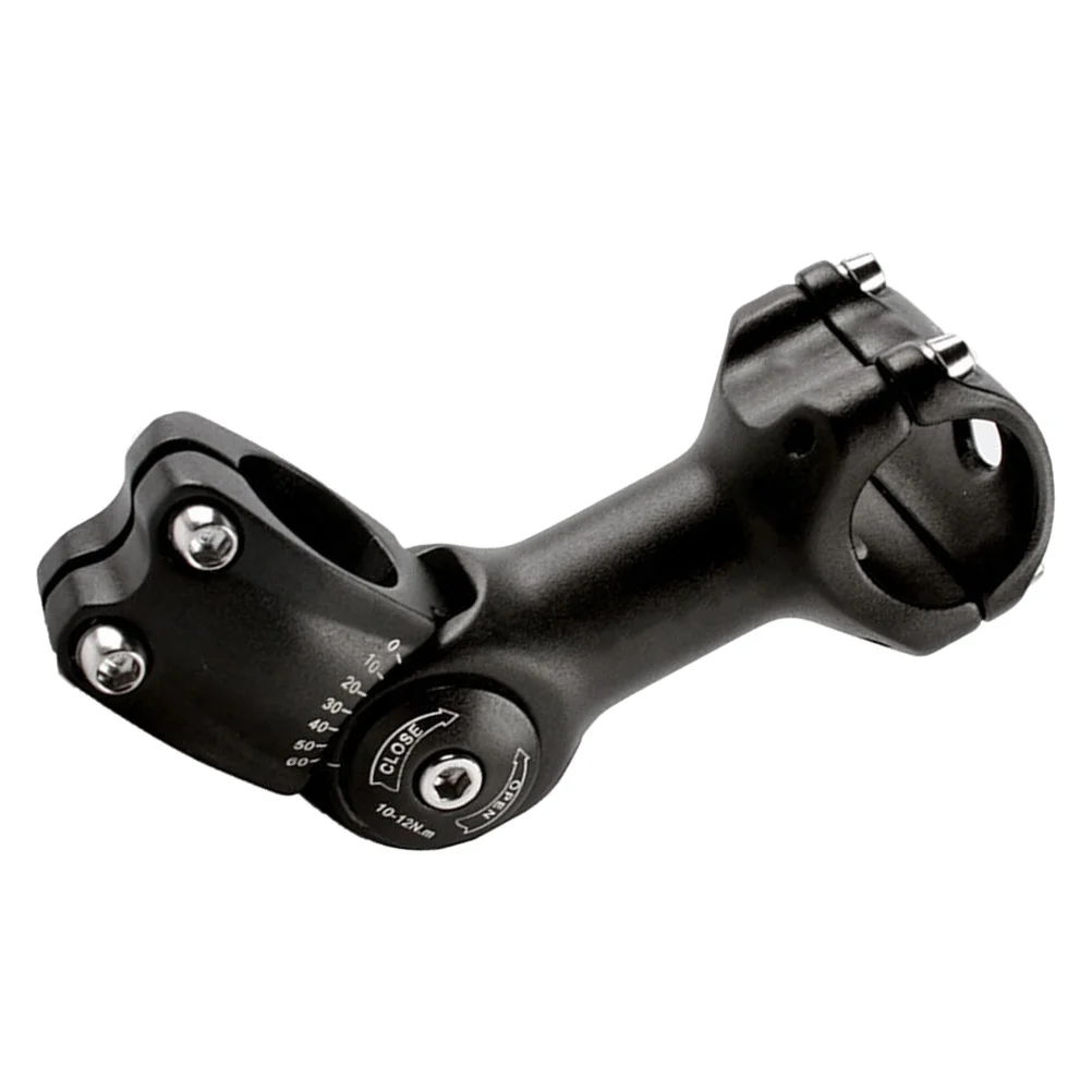 

Adjustable Aluminum Alloy Handlebar Stem 31.8 X 110Mm Black Solid Fixation Easy Install Road Mountain Bike