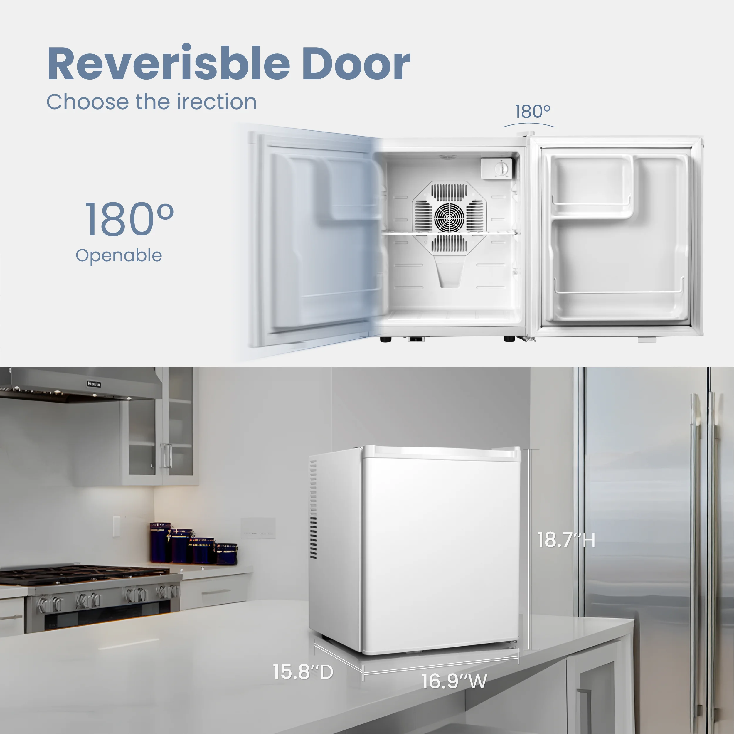 خزائن النبيذ لثلاجة مبرد النبيذ 38/70 لتر مع نظام تبريد حراري، قابل للتعديل 3-22 ° C التحكم في درجة الحرارة للمنزل #6