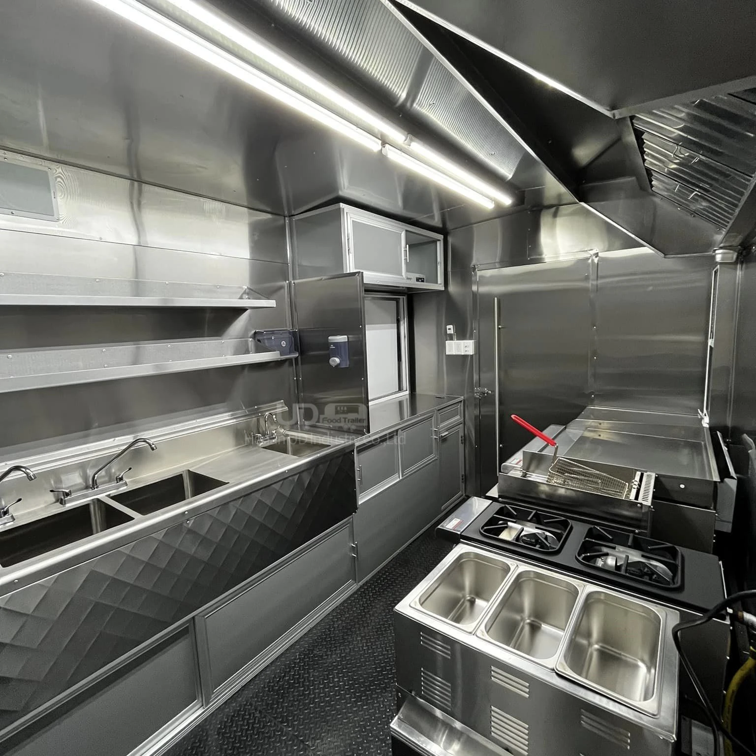 نوع جديد مقطورة طعام الشارع لبيع القهوة فان عربة تقديم الطعام البرغر البطاطس الآيس كريم شواء حافلة شاحنة الغذاء المتنقلة #5