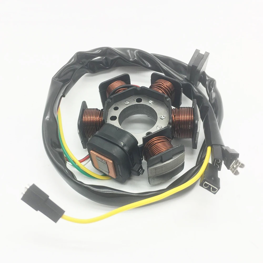 AM6 50 Stator Flywheel Magnet For Peugeot XP6 XPS XP6S XR6 50 Beta RK RR 50 Ignition Charing Coil Generator Racing Scooter Moped