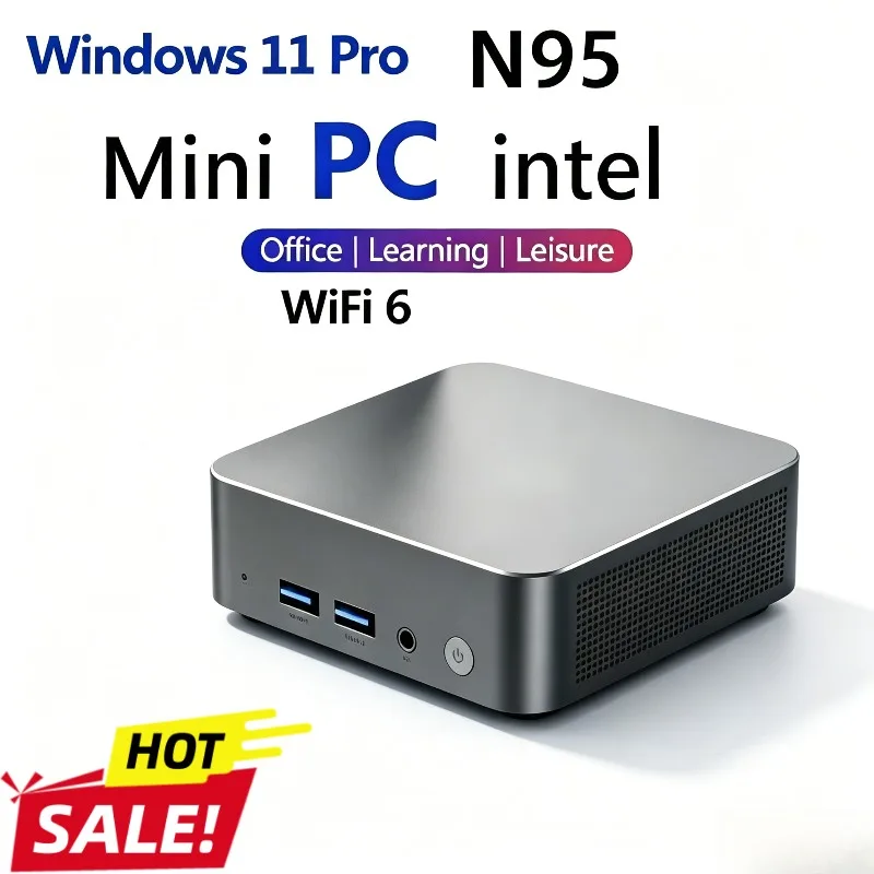 Pro 2026 Core N95  8GB 16GB RAM, 1TB SSD, WiFi 6, BT5.2, 4K HD, for Gaming, Office Study Pocket Mini PC