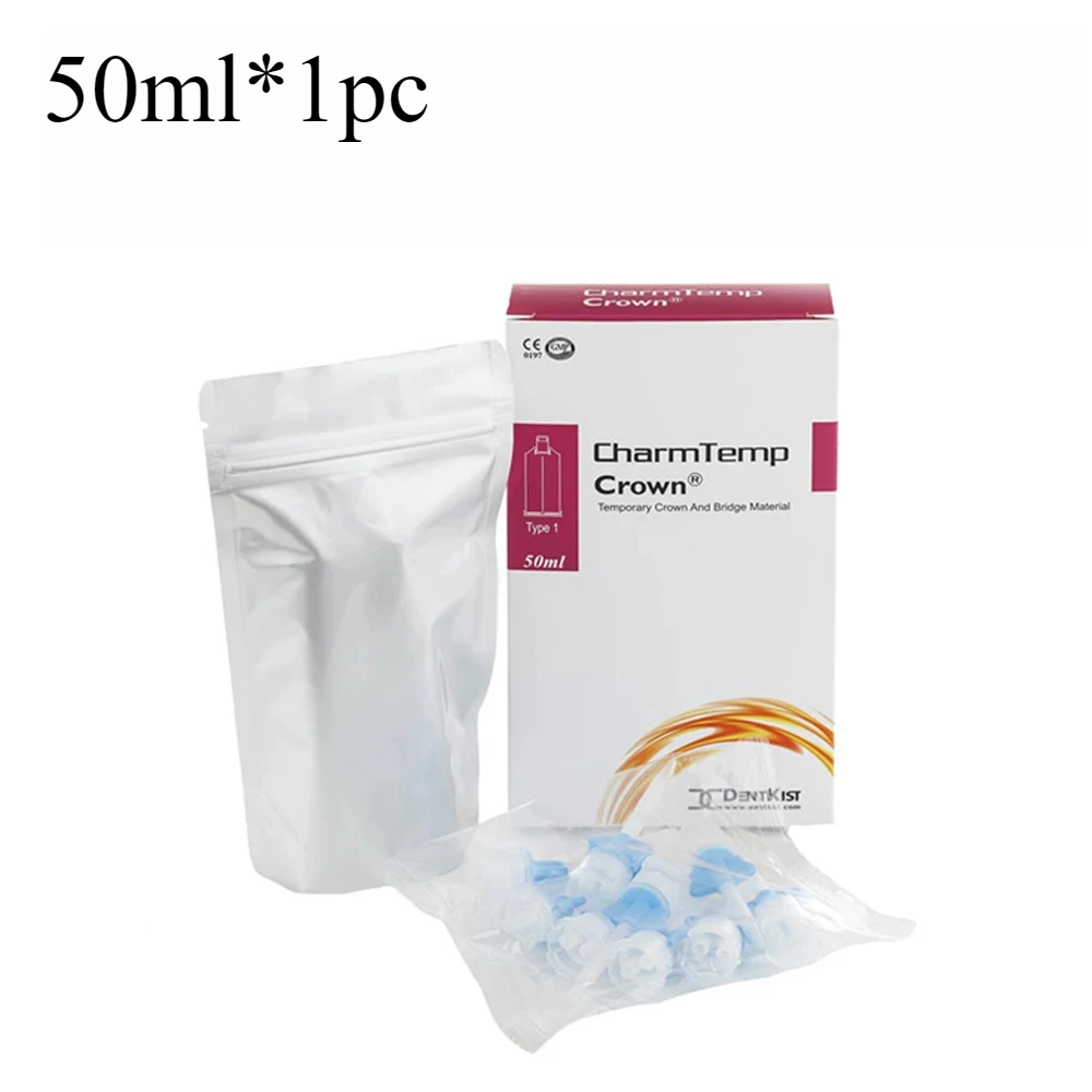 Dental A1 A2 A3 B/50ML Shadow BlendingTemporary Crown And Bridge Material Resin Self Curing Automix Temporary materials