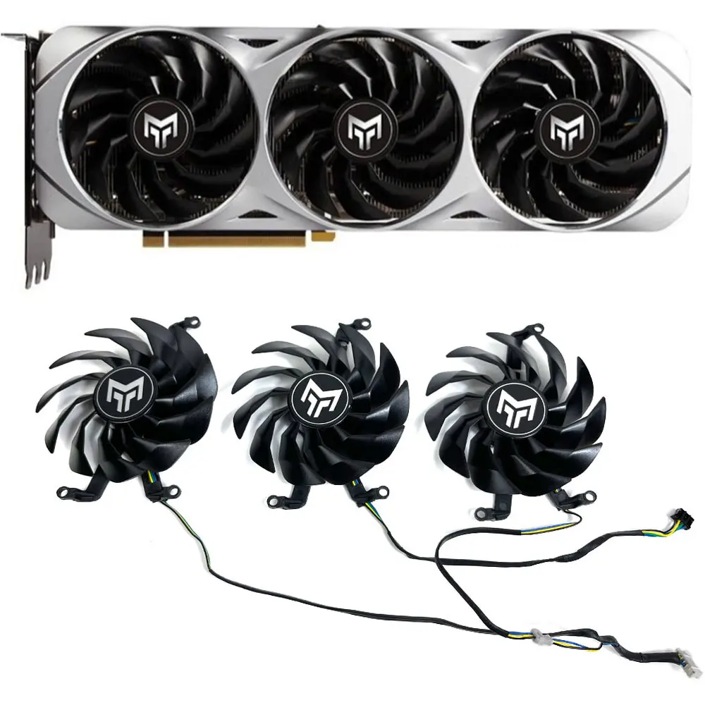 

1SET T129215SU RTX 3070、RTX 3080 GPU FAN，For GALAXY RTX 3090、3080、3070、3060TI、KFA2 3090、3080、3070、3060TI Video card cooling fan