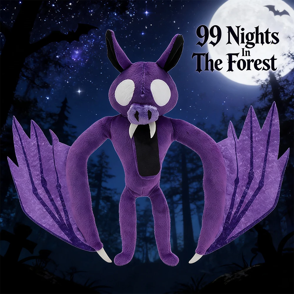 

28cm 99 Nights In The Forest Bat Plush Toy Movie Stuffed Animals Purple Bat Toy Fans Birthday Gifts Toys for Kids Birthday Gifts