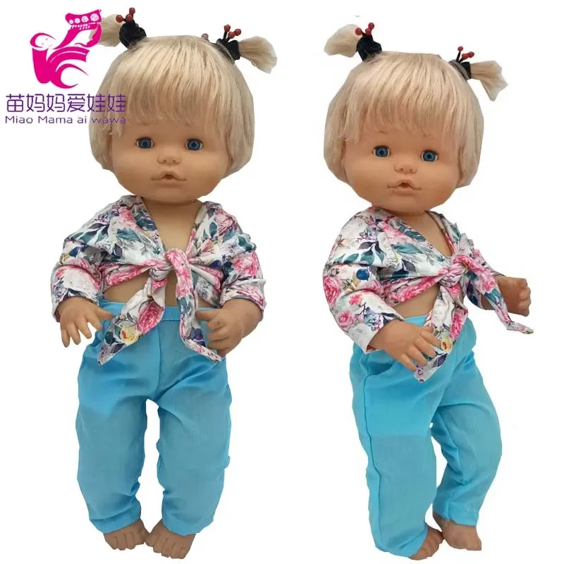 Nenuco-Ropa de verano para muñeca Reborn, Ropa Y Su hermana, 40 Cm, camisa rosa, pantalones, regalo para niña