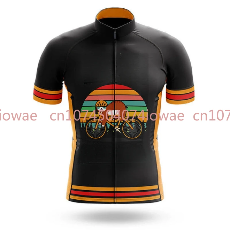 

Cycling Jerseys Man 2026 Summer Short Sleeves Bike Jersey Sloth Team Breathable Maillot Ciclismo