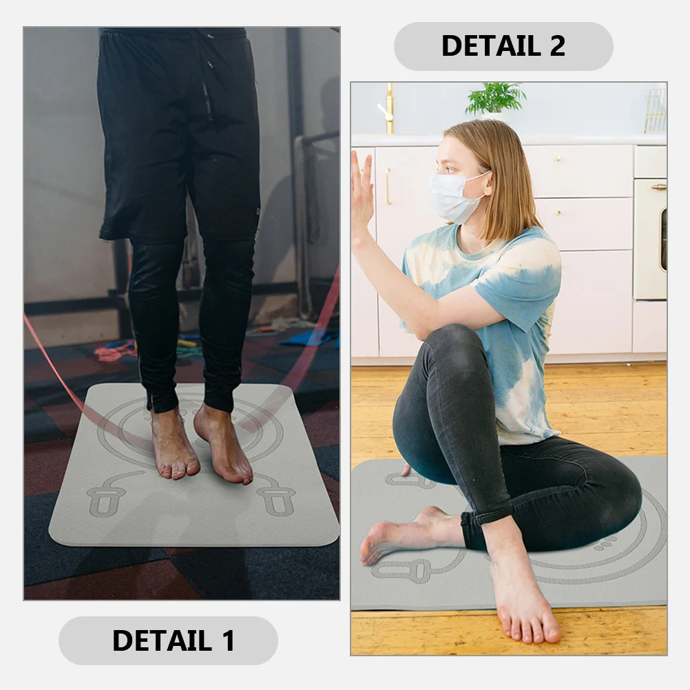 

1pc Non-Slip Jump Rope Mat Soundproof Yoga Skipping Mat For Home Gym Portable Workout Fitness Exercise Multi-Function Training