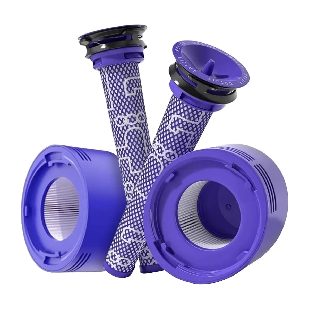For V7, V8 Animal and V8 Absolute Cordless Vacuum,Replaces Parts # 965661-01 and 967478-01 Vacuum Filter Replacement Kit