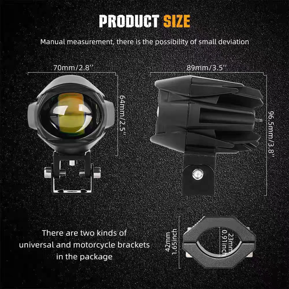 Luz LED para motocicleta, luces antiniebla R1200GS, señal de giro DRL para F800GS K1600, se adapta a faros antiniebla, luces auxiliares para motocicleta