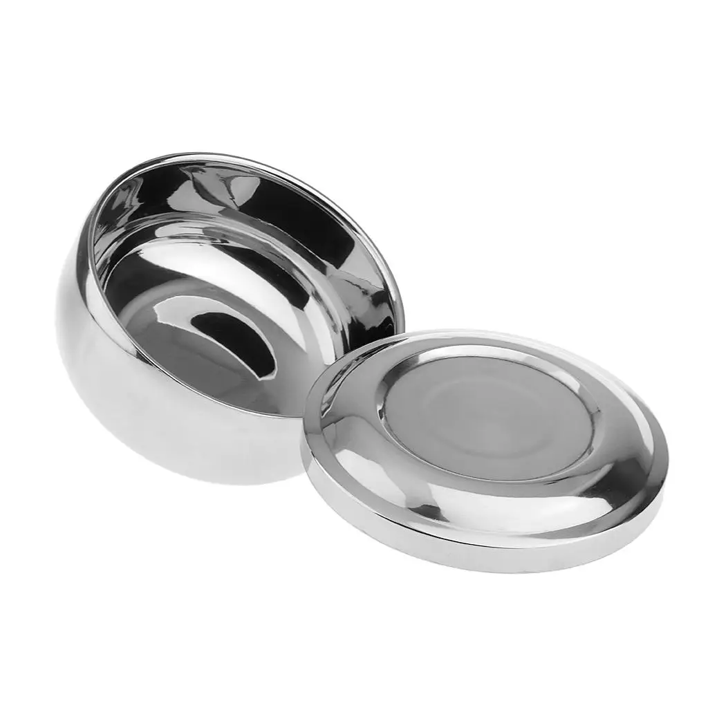 Stainless Steel Shaving Soap Dish with Lid Shaving Dish Soap Dish