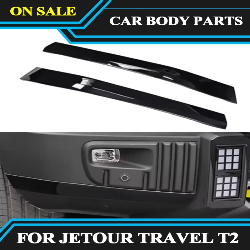 

For CHERY JETOUR Traveler Modified Black Warrior Front and Rear Corner Guards 2024+ Car Body Anti-scratch Strips Exterior Parts