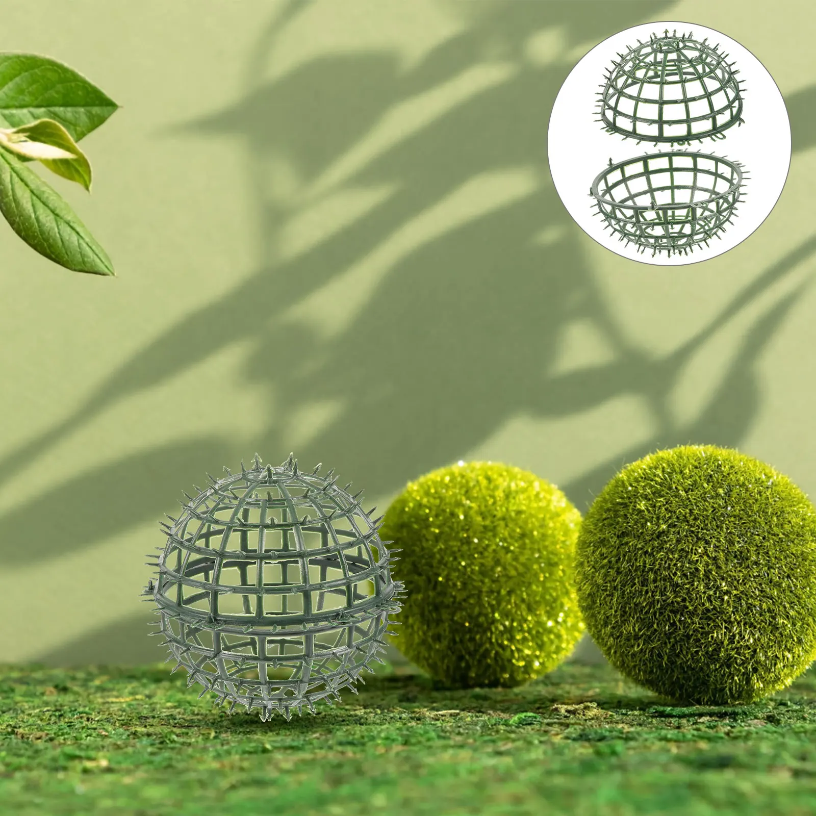 

4Pcs Grass Frame Ball Rack Topiary Cage Flower Arrangement Wedding Balls Plant Holder Artificial Plant Decor Garden Yard Park