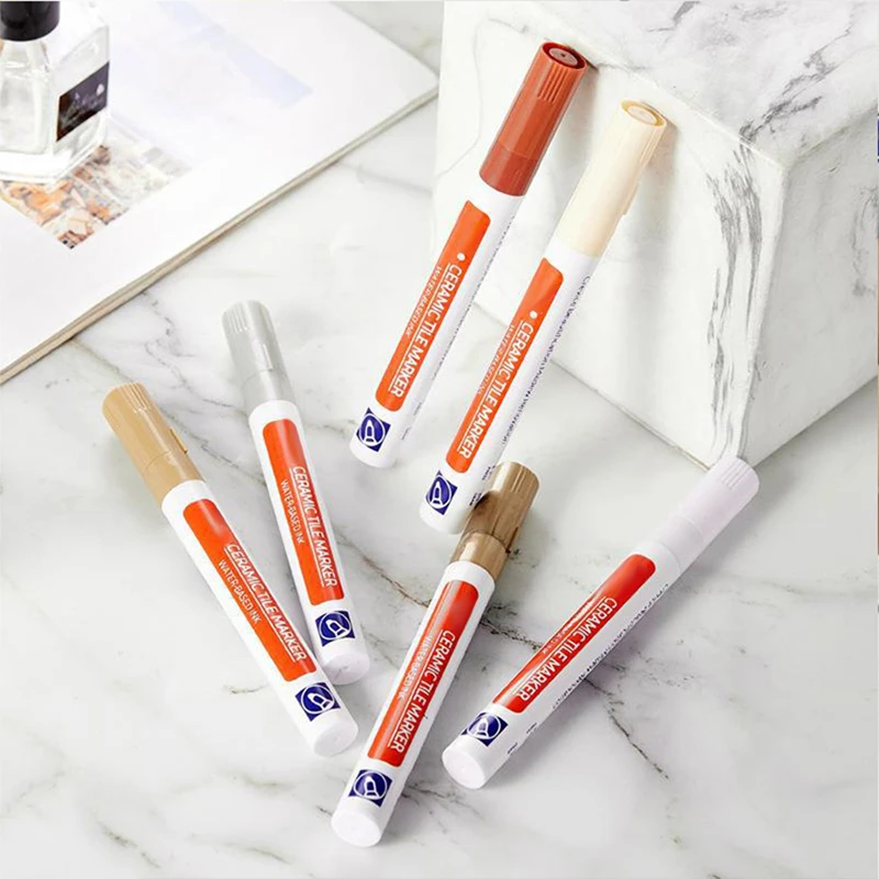 3PCS Tile Marker Tile Grout Repair Tile Grout RepairTiles Marker Joint Feeding Pen Tiles Paint Pen Erasable Whiteboard Marker