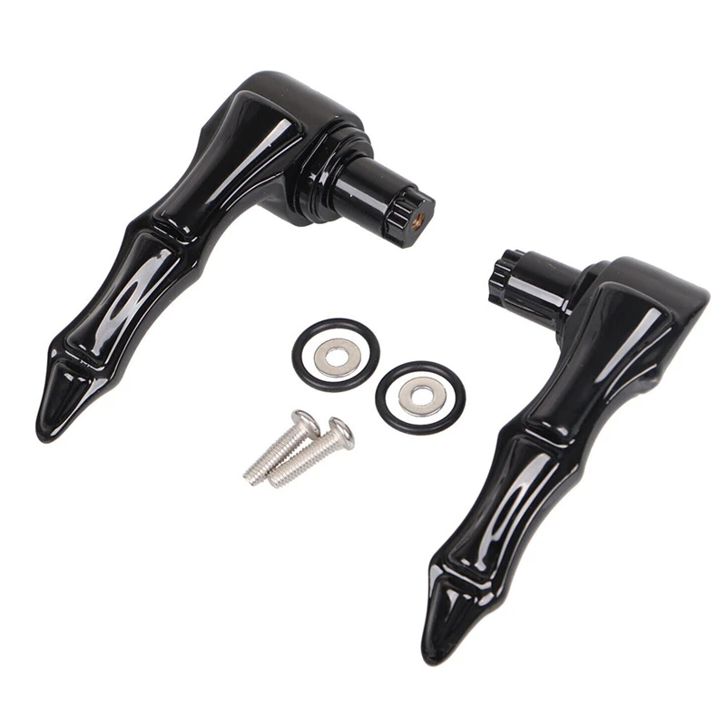 Saddlebag Skull Fingers Latch Handles Lever Lid Lifter For  Touring 2014Up Parts