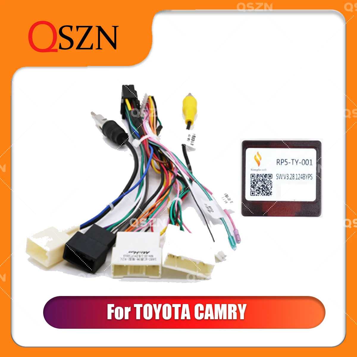 

QSZN Canbus Box TY-SS-05/RP5-TY-001 For Toyota Camry Wiring Harness Power Cable Android Car radio Multimedia