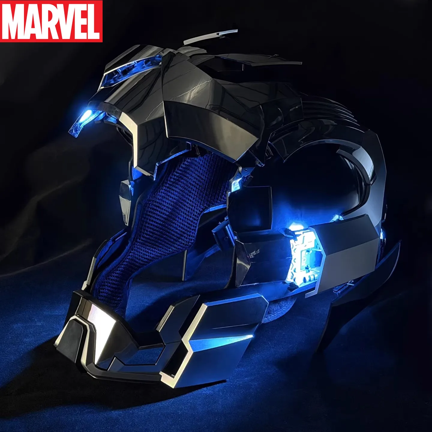 

Iron Man Voice Control Mk17 Mk5 Mk50 Helmet Cosplay Electric Multi-Piece Opening Closing Helmet Eyes Model Children Adult Gifts