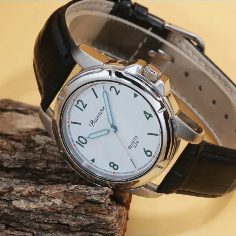 ساعة فانتوم سبورت كرونو للرجال - ستانلس ستيل مقاومة للخدش، ساعة توقيت وتقويم، ساعة كوارتز مقاومة للماء #4