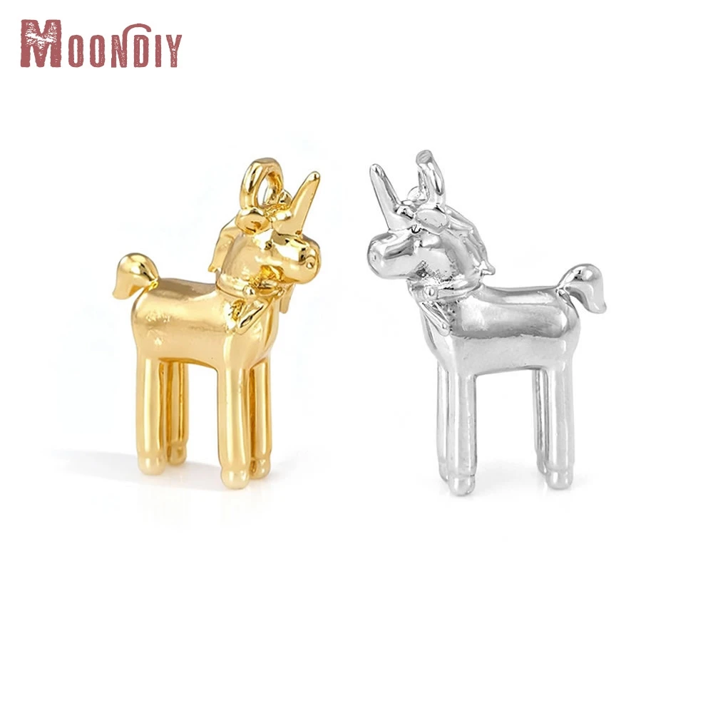 

4PCS 19x14MM 18K Gold Color Brass Horse Charms Pendants High Quality Diy Necklace Earrings Jewelry Accessories Making Supplies