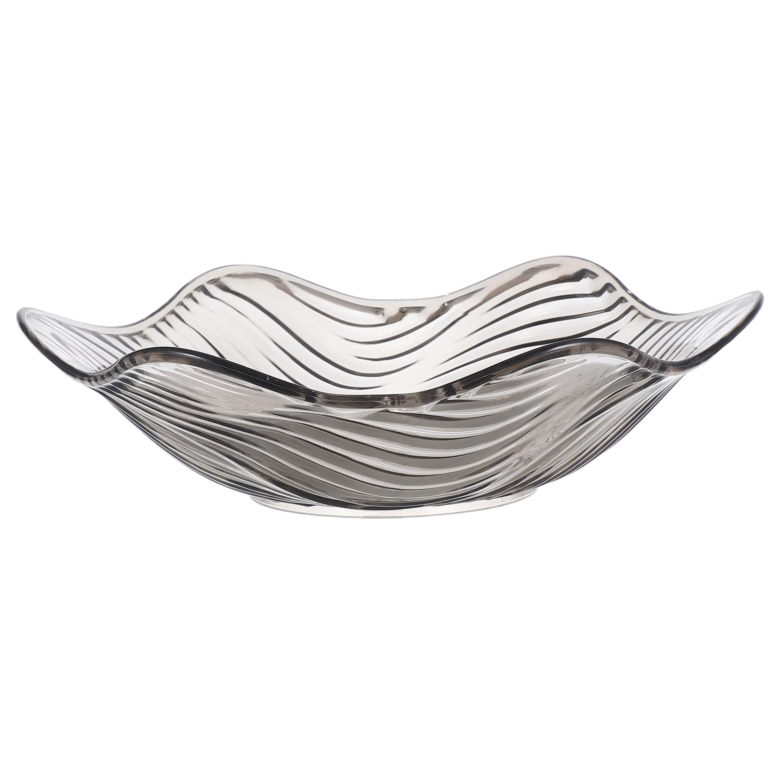 

Plastic Fruit Plate Grey Honeycomb Design Snack Tray Candy Holder Salad Bowl Multipurpose Fruit Basket for Home Kitchen