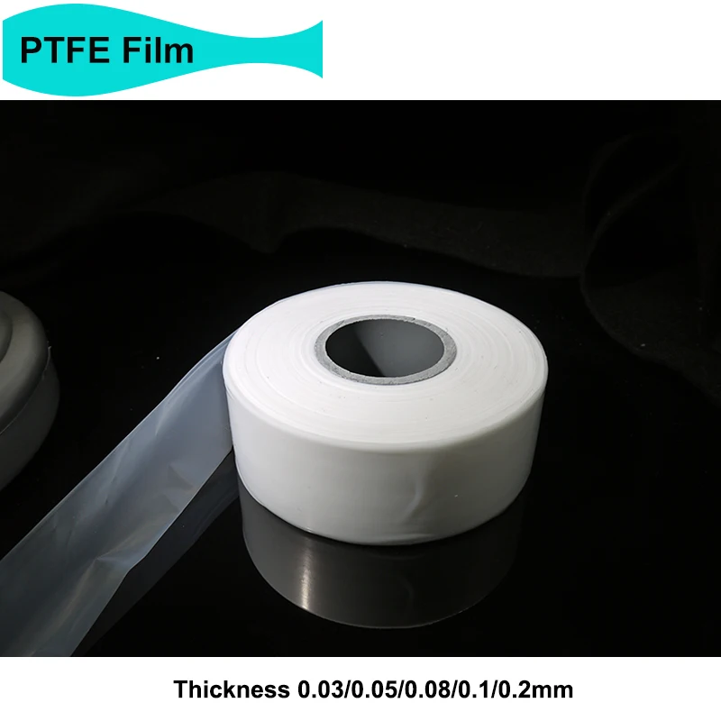 1/5M PTFE Film Sheet Thickness 0.03/0.05/0.08/0.1/0.2mm Corrosion Resistant White High Temperature Plate Processing Accessories