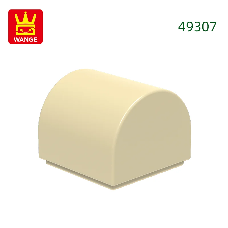 416 stks/partij 49307 1x1x2/3 Dubbele Gebogen Top Bouwstenen MOC Helling Accessoires Compatibel met baksteen Kinderen Speelgoed Geschenkdoos
