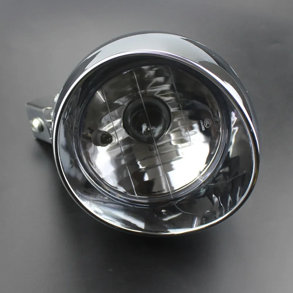 Motorcycle Chrome Headlight For Honda Shadow Aero Phantom VLX 750 1100 YAMAHA SUZUKI KAWASAKI HIGH LOW BEAM HEAD LIGHT