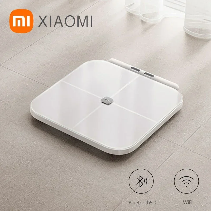 

2023 New Original Xiaomi Eight Electrodes Body Fat Scale Dual Band Heart Rate Detection WiFi Bluetooth Remote Control 150KG Max