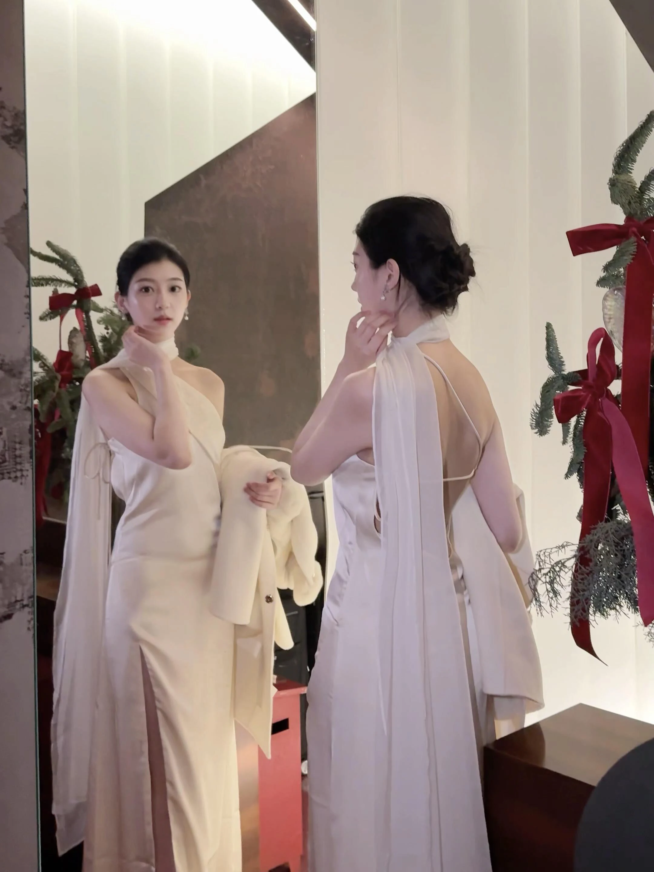 

Вечернее платье Venusian с одним открытым плечом из ацетатного атласа, с высокой талией, длинная юбка, для дня рождения, вечеринки, официальных мероприятий