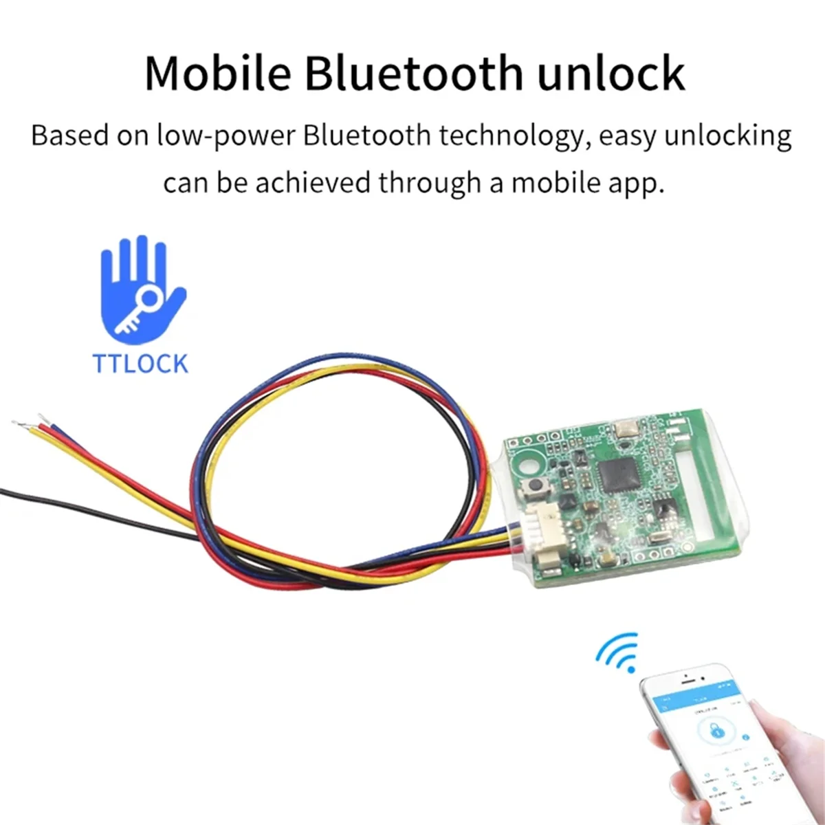 

B47C 4,5-10 В BLE5.0 Модуль электронного замка Smart Switch для приложения TTLOCK Работа со шлюзом G2 для Alexa/Google Home