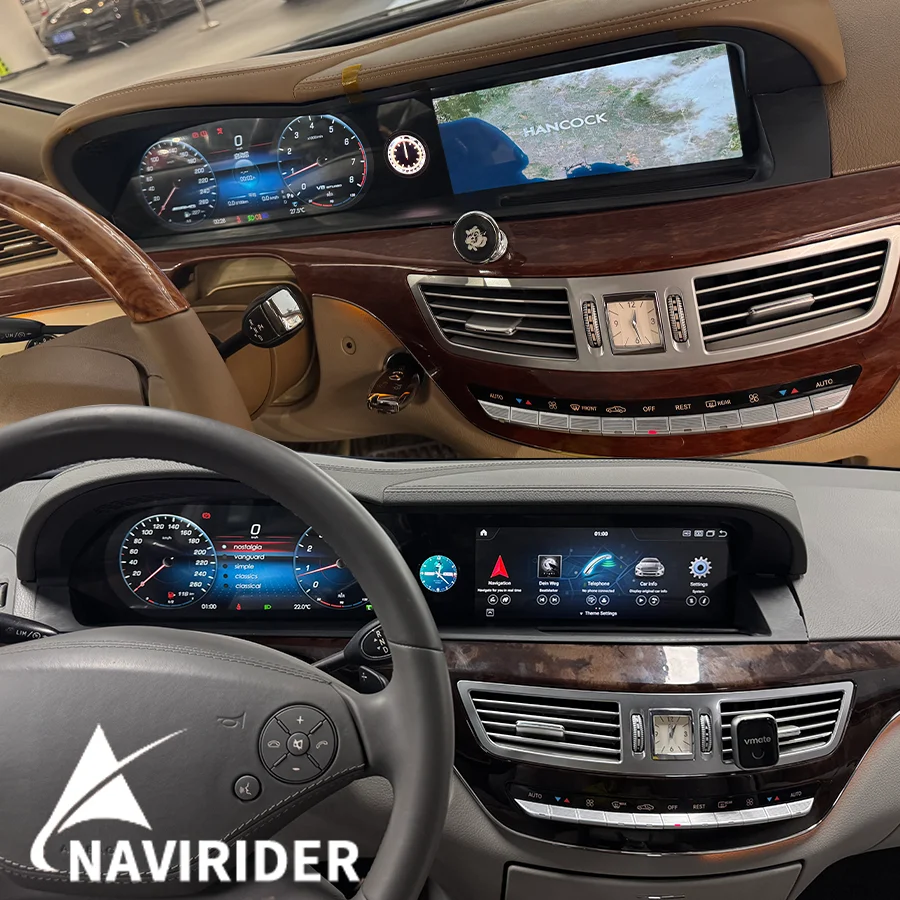 

Обновленная автомагнитола Android 14 2DIN для Mercedes-Benz S-класса W221 W216 CL 2006-2013, стереоприемник, мультимедийный плеер, 4G