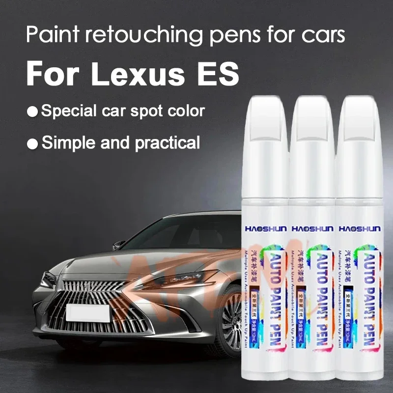 For Lexus ES Automotive Paint Touch Up Pen Varnish Pen Scratch Removal Wax Paint Repair Set Red Crystal  3R1 Deep Blue  8x5