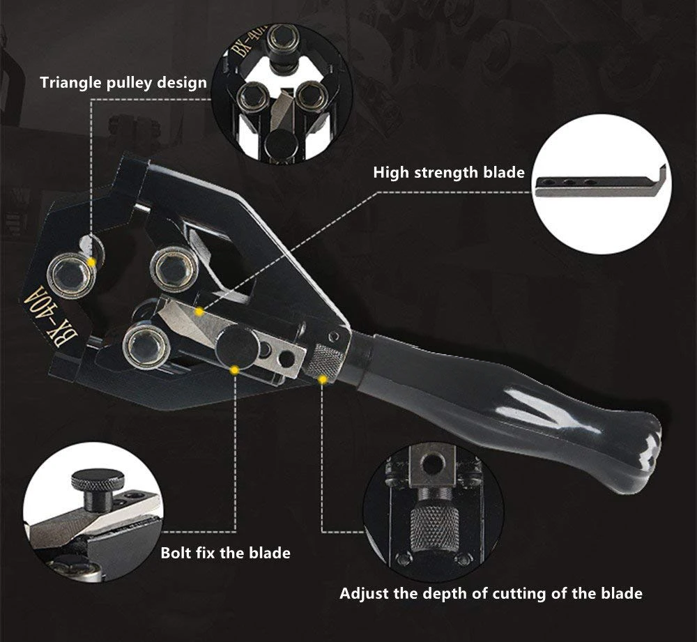 BX-40A Cable Stripper Cable Striping Tool BX-40B Wire Stripper Cutter for 11KV Dia 20 To 40mm Cable