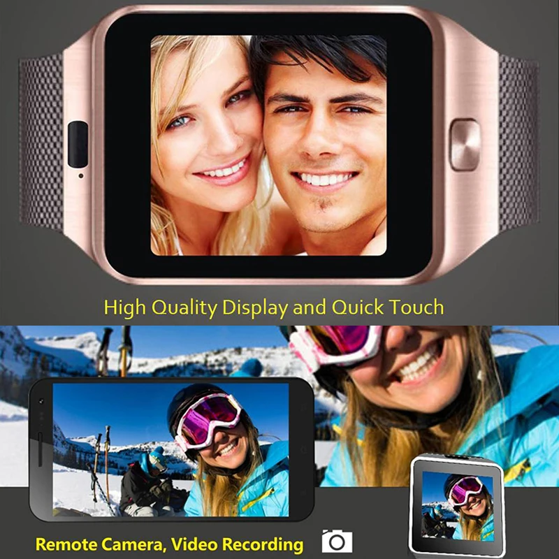 Smart Watch With SIM TF Card Slot Universal, Bluetooth Connection With Camera, Message Push, Music Play, For Android IOS