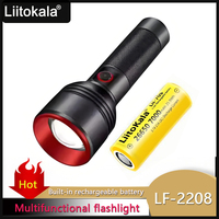 LiitoKala LF-2208 Portable Ultra-Bright Remote Outdoor Household Glare With battery Flashlight