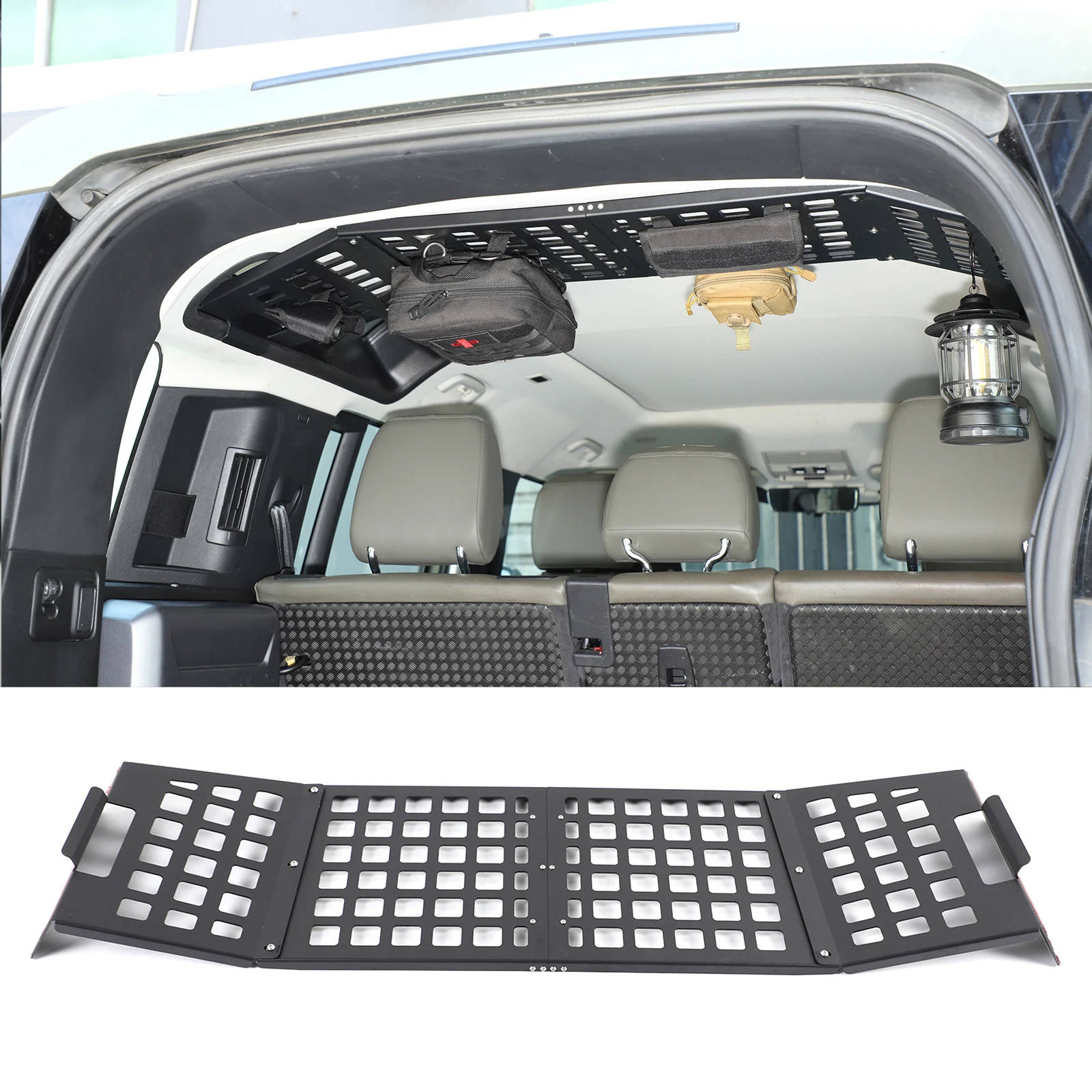 

Suitable For Land Rover Defender 2020-2026 Aluminum Alloy Car Trunk Roof Rack Storage Holder Bag Holder Car Accessories