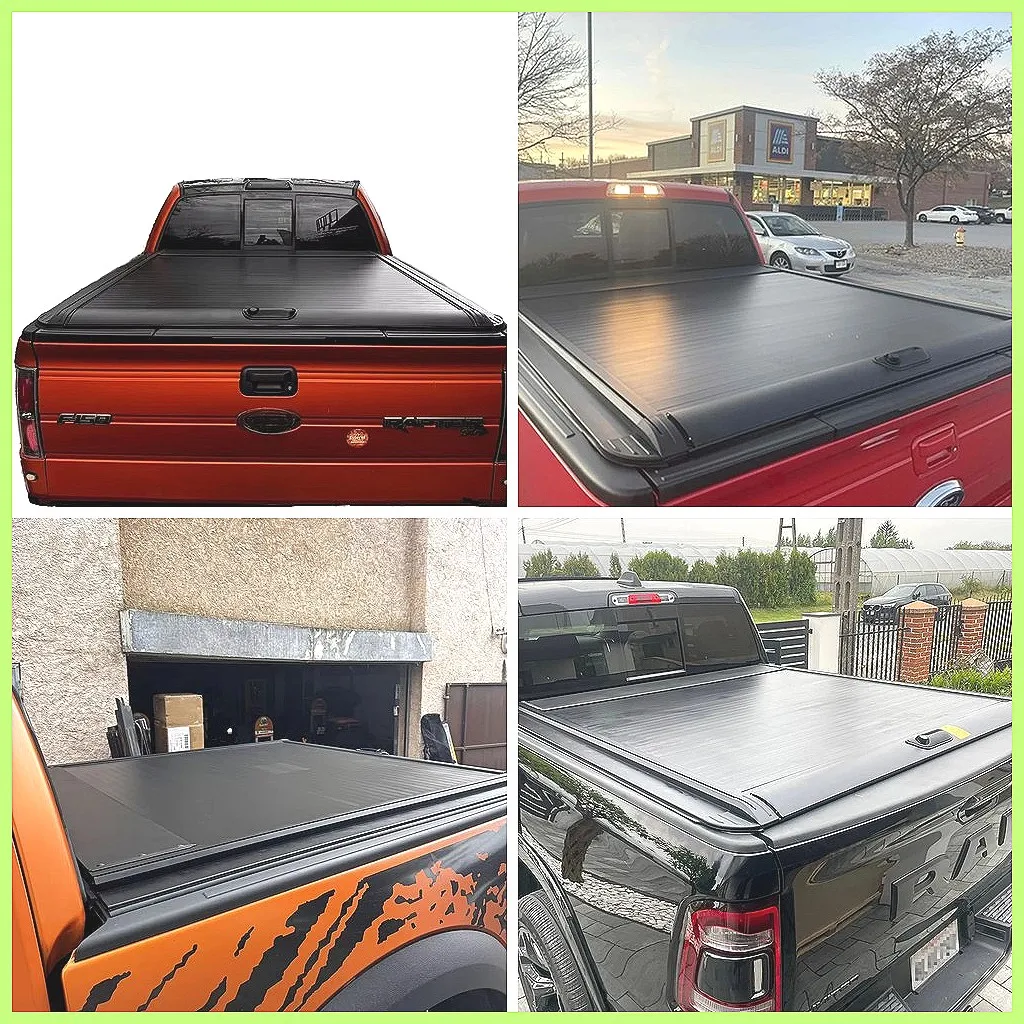 

Складная крышка кузова для пикапов F150, RAM, Silverado, Sierra, водонепроницаемая, жесткая, трехсекционная