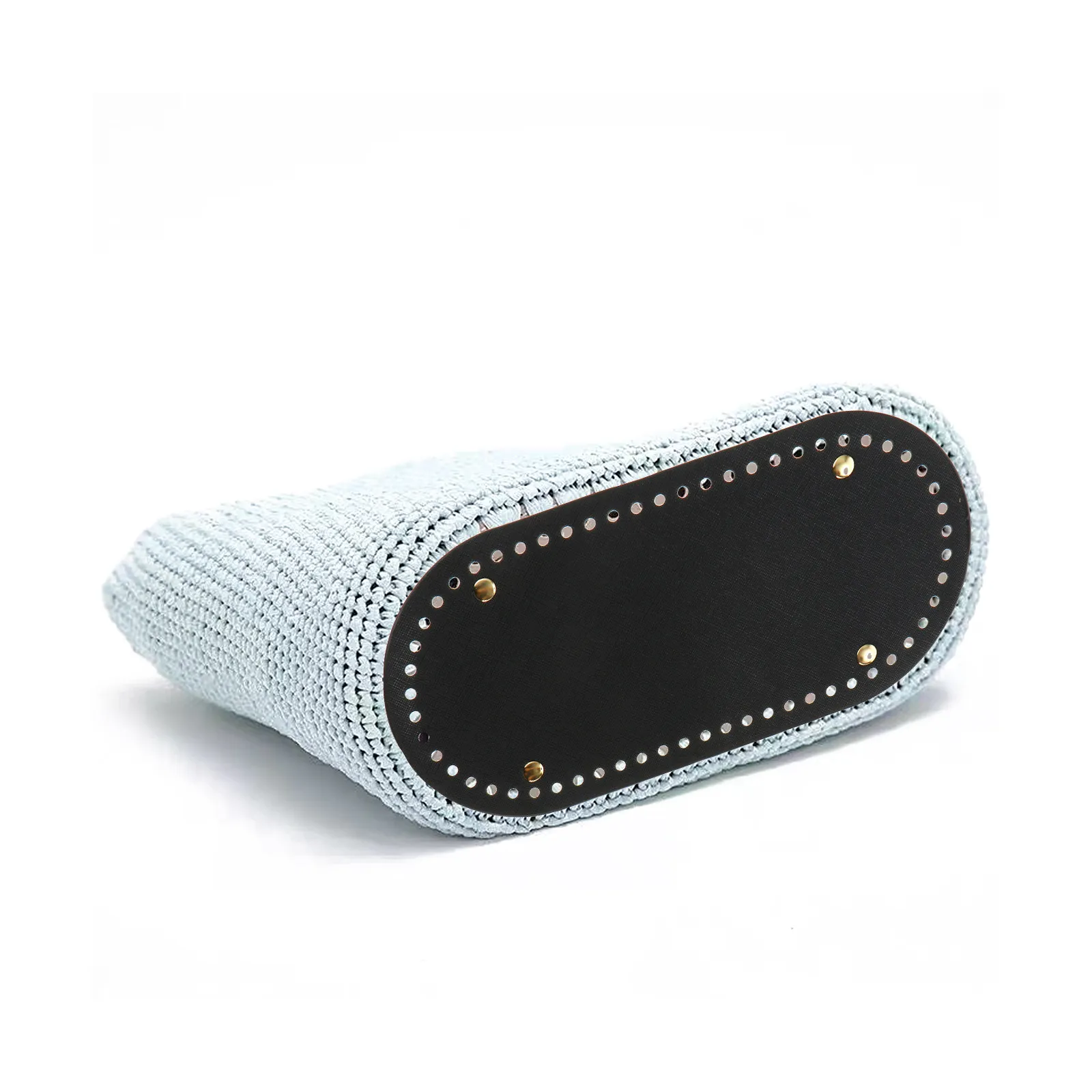 1Set Bag Handles PU Base Crochet Accessories DIY Handbag Handles Pre-Drilled Holes Easy Knitting Bag Bottom Mat