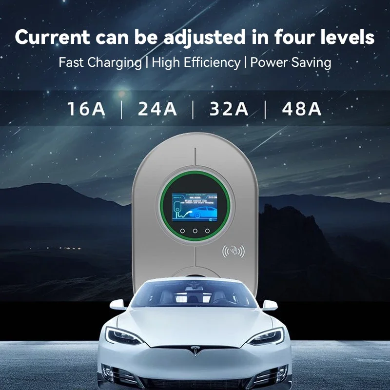 EVONIC AC EV Charger Tesla 7.6KW 9.6KW 11.5KW 32A 40A 48A 80V-265V Wall-mounted For Electric Car Charging Station