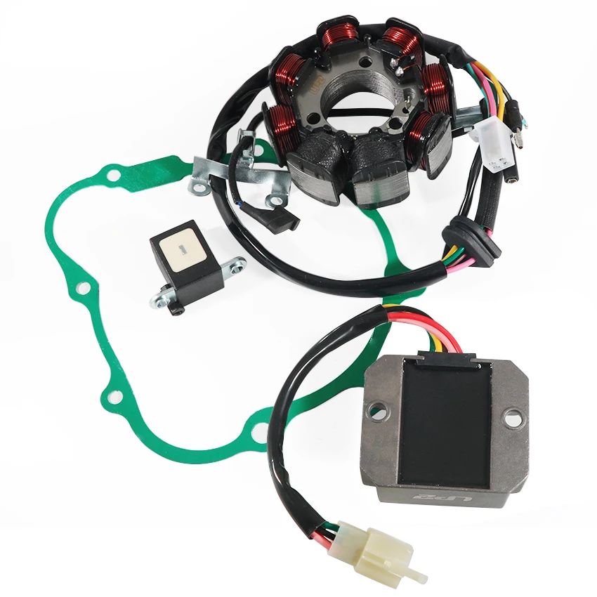 

Motorcycle Stator Coil & Regulator Rectifier & Gasket Generator Cover Set For Honda NX200 XR200R XR200RR R2 XL200 CTX200