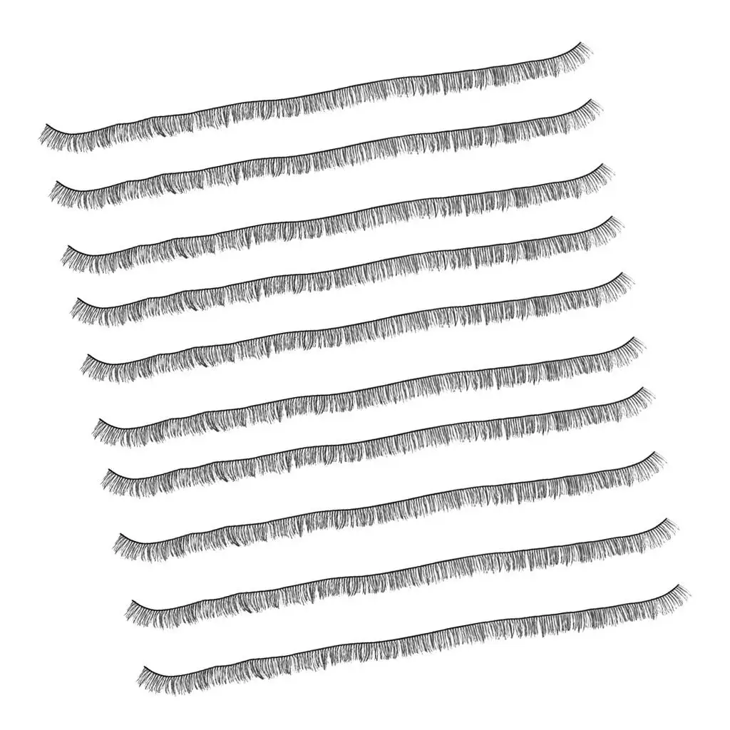 Plush Woolen False Eyelashes Strips Realistic DIY Makeup Accessory for BJD Dolls Custom Projects
