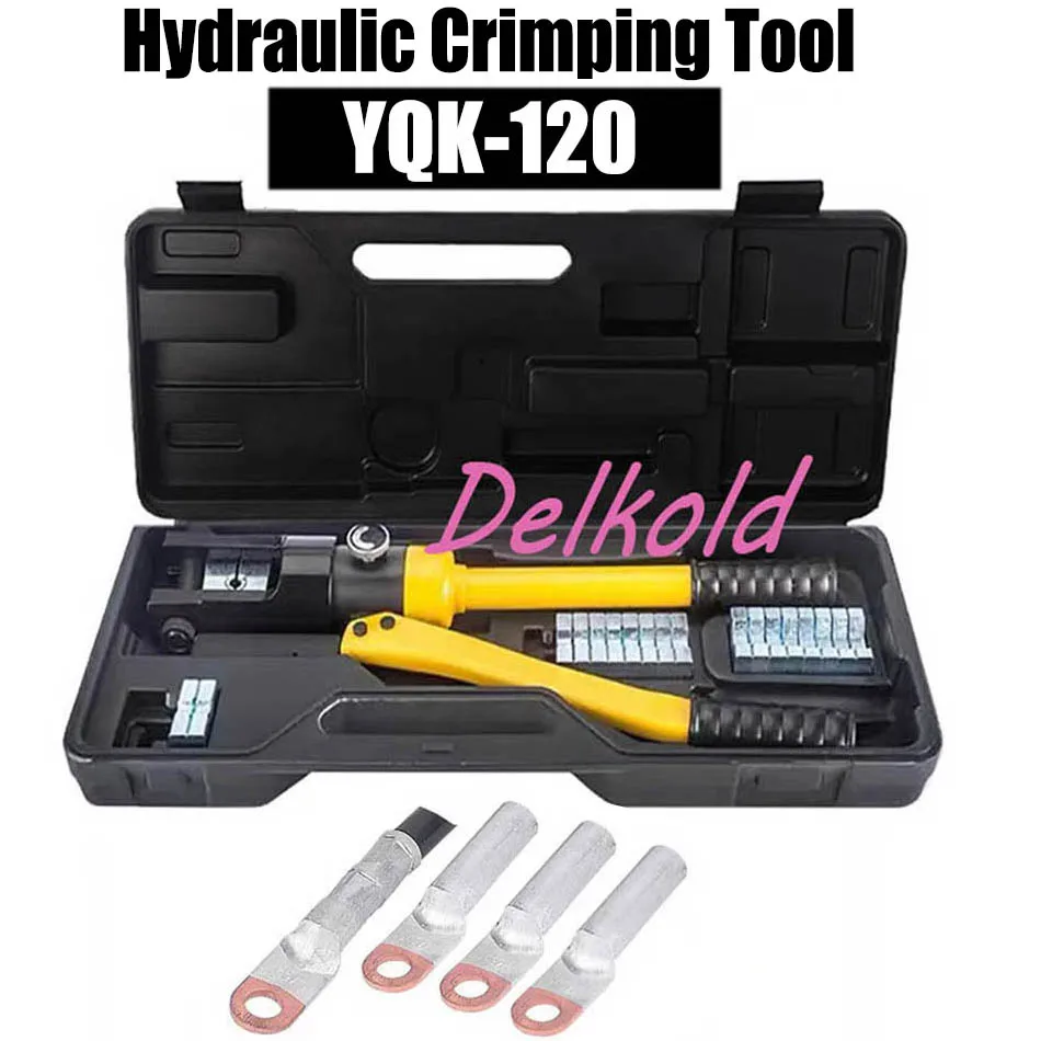 YQK-120 Hydraulic Crimping Tool with Crimping Range from 10-120MM2 Hydraulic Crimping Plier for Cable Lug CU/AL Connectors