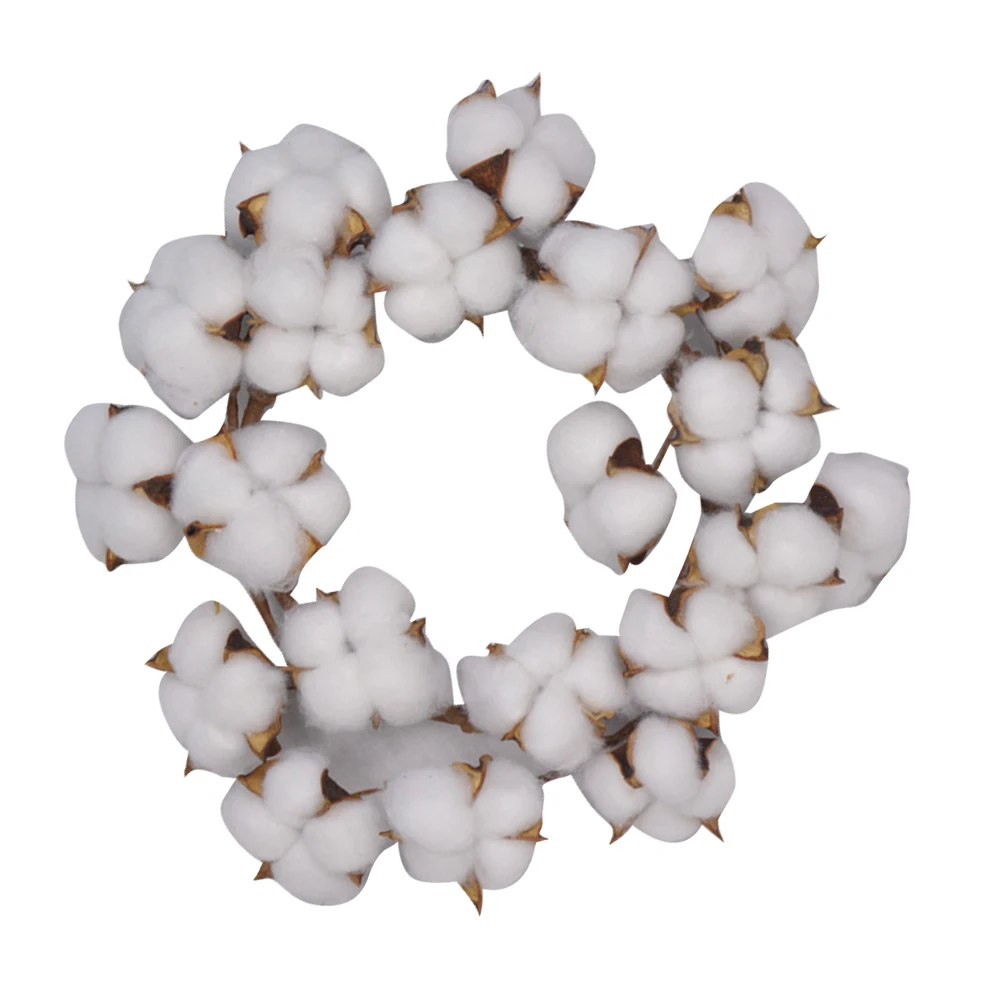 

Dried Flower Garland 10 Inch Cotton Wreaths Decorative Hanging Outdoor Door Farmhouse Romantic Country Home Wedding Party Wall