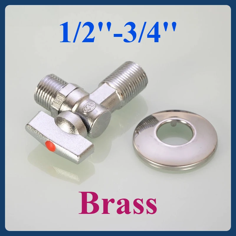 

High-Flow Angle Valve for Gas Water Heater - Full Bore Ball Core, Hot & Cold Water Shut-Off Valve